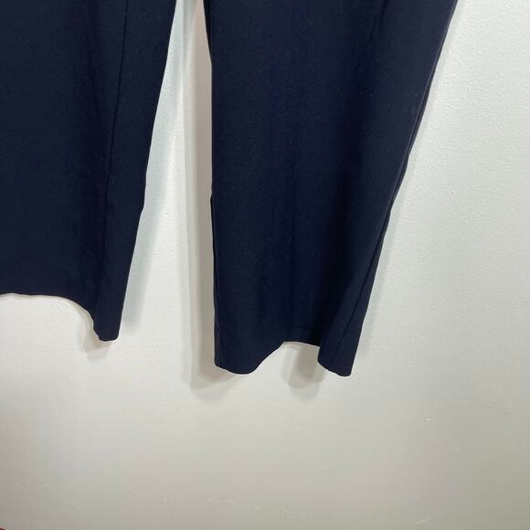 Kim Rogers dress pants women's petite 14 14p blue navy flat front pull on elasti - Picture 6 of 15